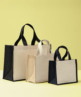 Nutshell® - Jute canvas panel shopper