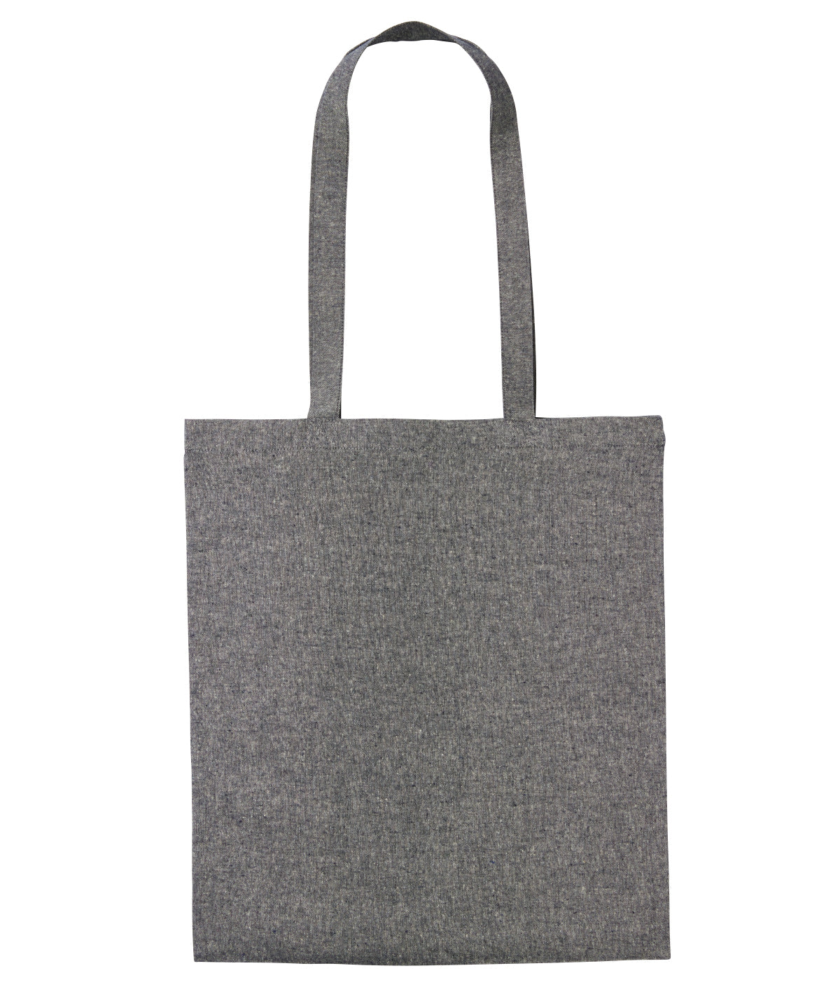 Nutshell - Recycled cotton shopper long handle - front view