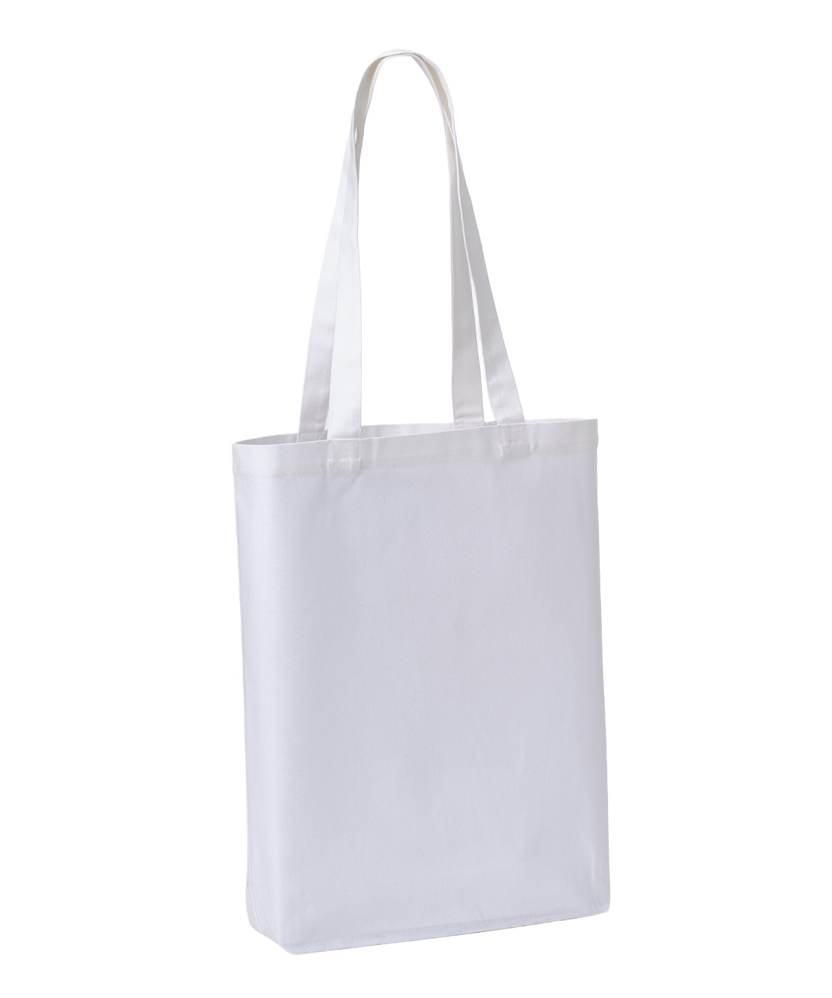 Nutshell - Recycled premium canvas ‘flat base’ shopper - front view