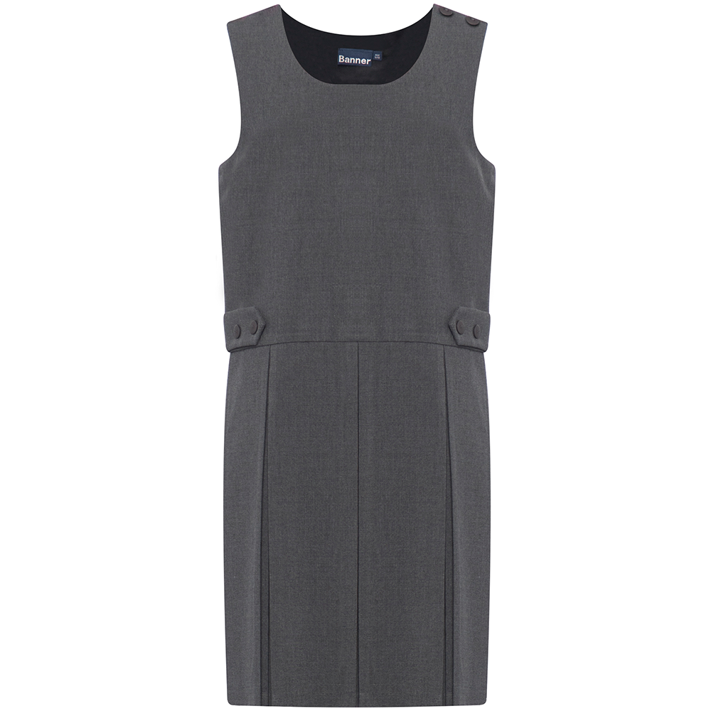 Blue Max Banner Tenby Double Box Pleat Pinafore 913701