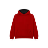 Cotton Ridge - Eclipse Kids Premium Contrast Hoodie - Red / Black