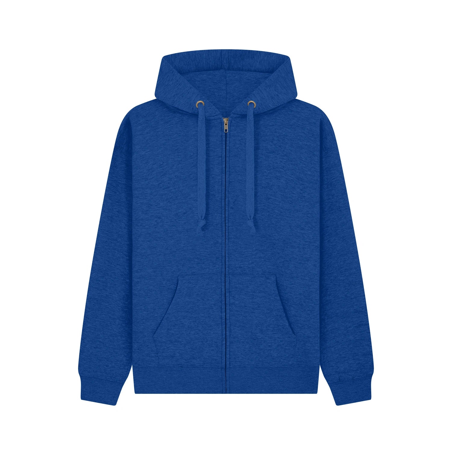 Cotton Ridge - Cassini Premium Zip Hoodie - Royal Melange