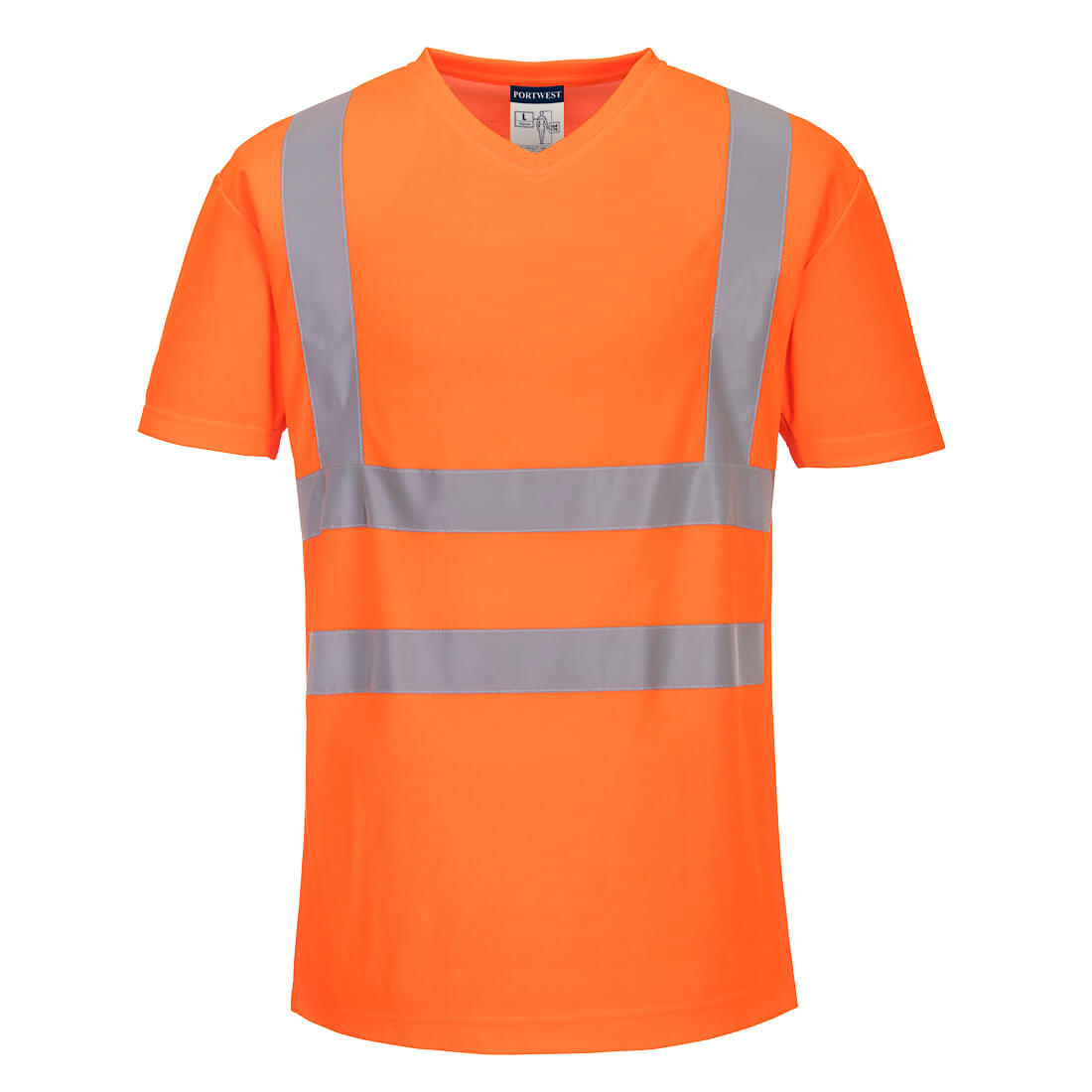 Portwest V-Neck T-Shirt Mesh Inserts S179