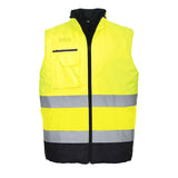 Portwest Hi-Vis Contrast Bodywarmer S267