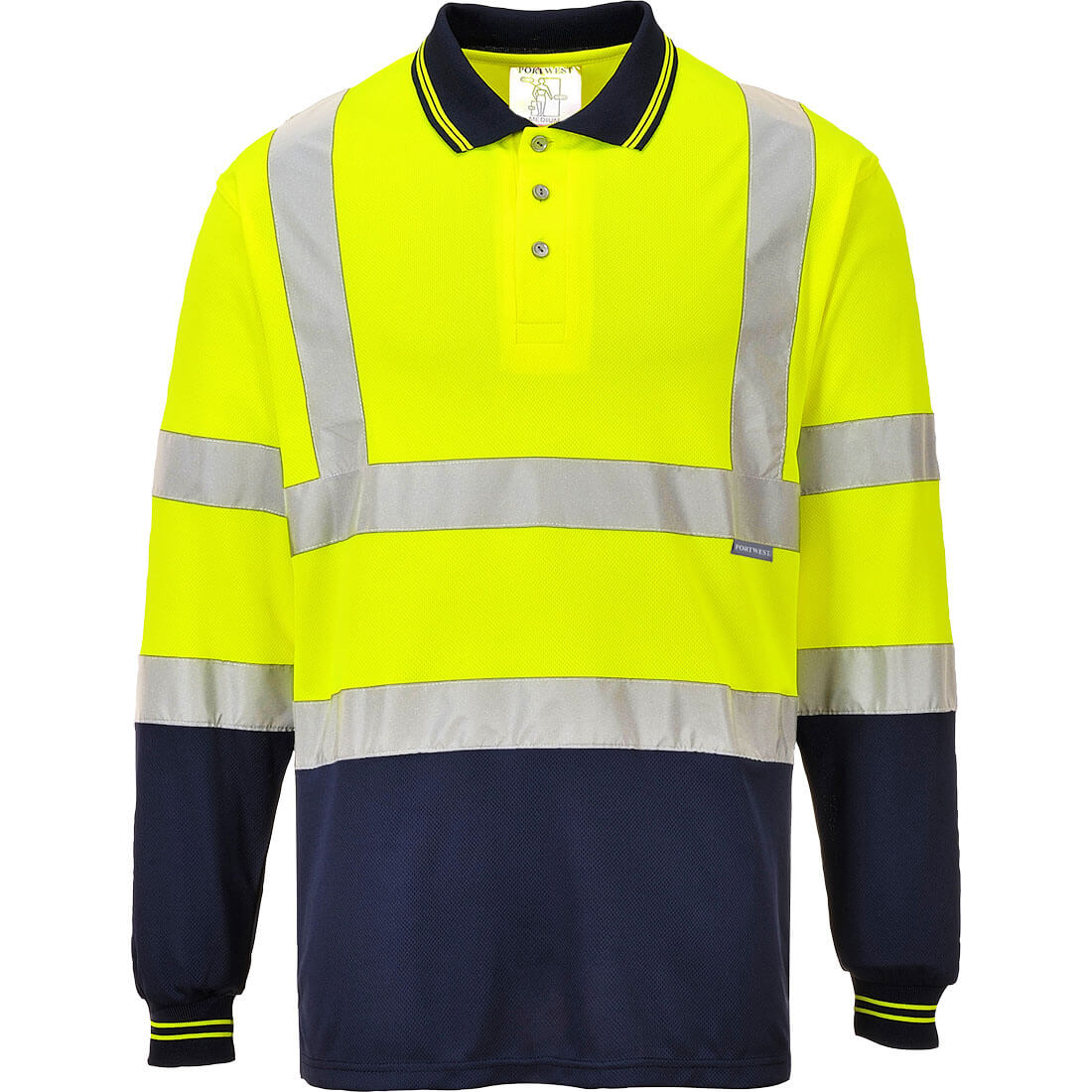 Portwest Two-Tone Long Sleeved Polo S279