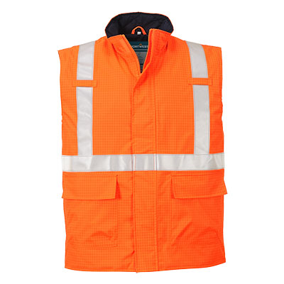 Portwest Bizflame Hi Vis Antistatic FR Bodywarmer S776