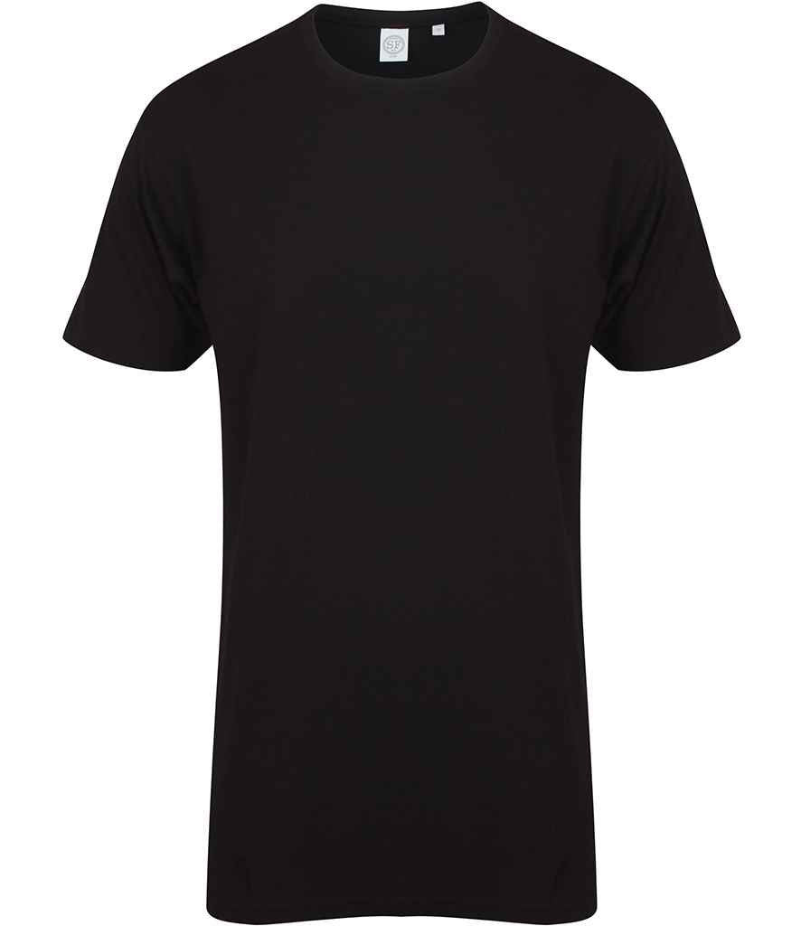 SF Clothing Longline Dipped Hem T-Shirt SF258 - front view