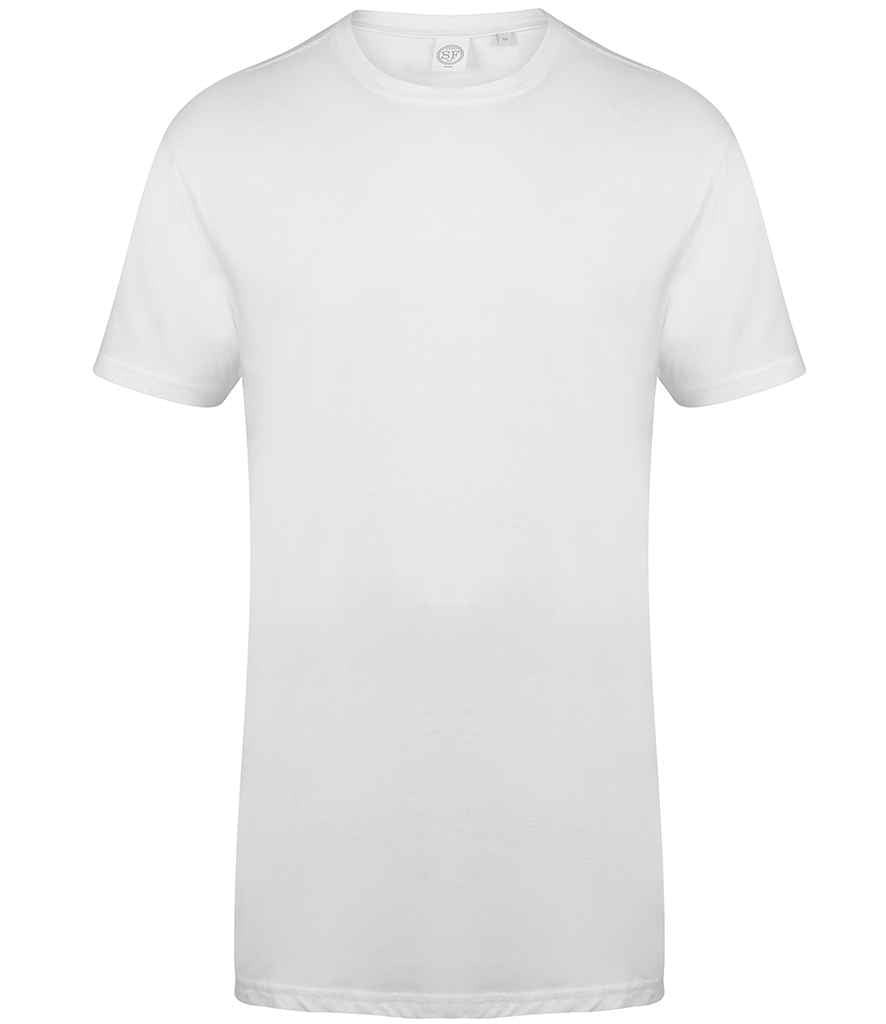 SF Clothing Longline Dipped Hem T-Shirt SF258 - front view