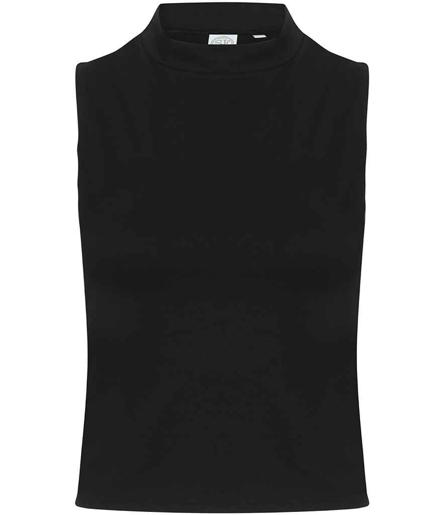 SF Clothing Ladies High Neck Crop Vest SK170 - front view