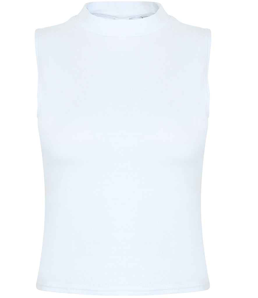 SF Clothing Ladies High Neck Crop Vest SK170 - front view