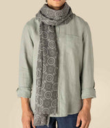 Spasso Circles Scarf SP140 - Grey Circles