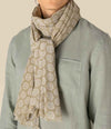 Spasso Medallion Scarf SP148 - Sand Medallion