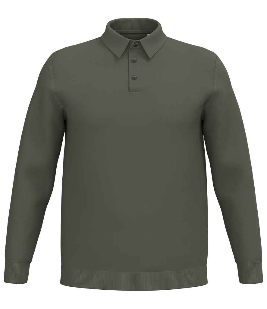 Spasso Knitted Long Sleeve Poloshirt SP204