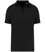 Spasso Linen Poloshirt SP220 - Black