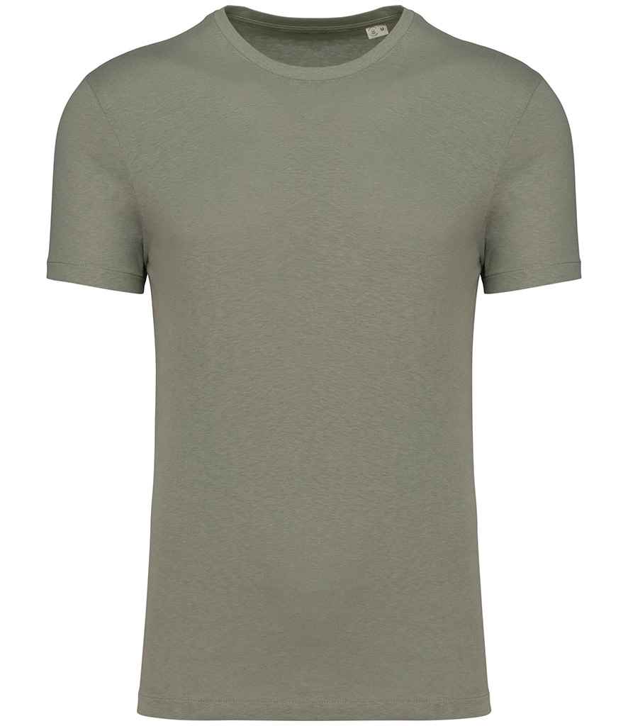 Spasso Unisex Organic Cotton Linen Blend T-Shirt SP325 - Almond Green