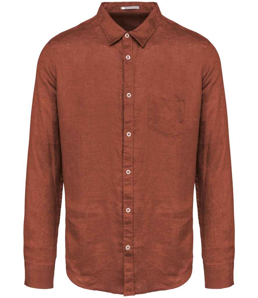 Spasso Long Sleeve Linen Shirt SP504