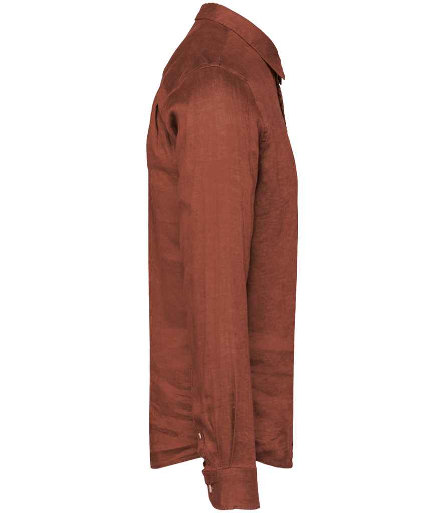 Spasso Long Sleeve Linen Shirt SP504