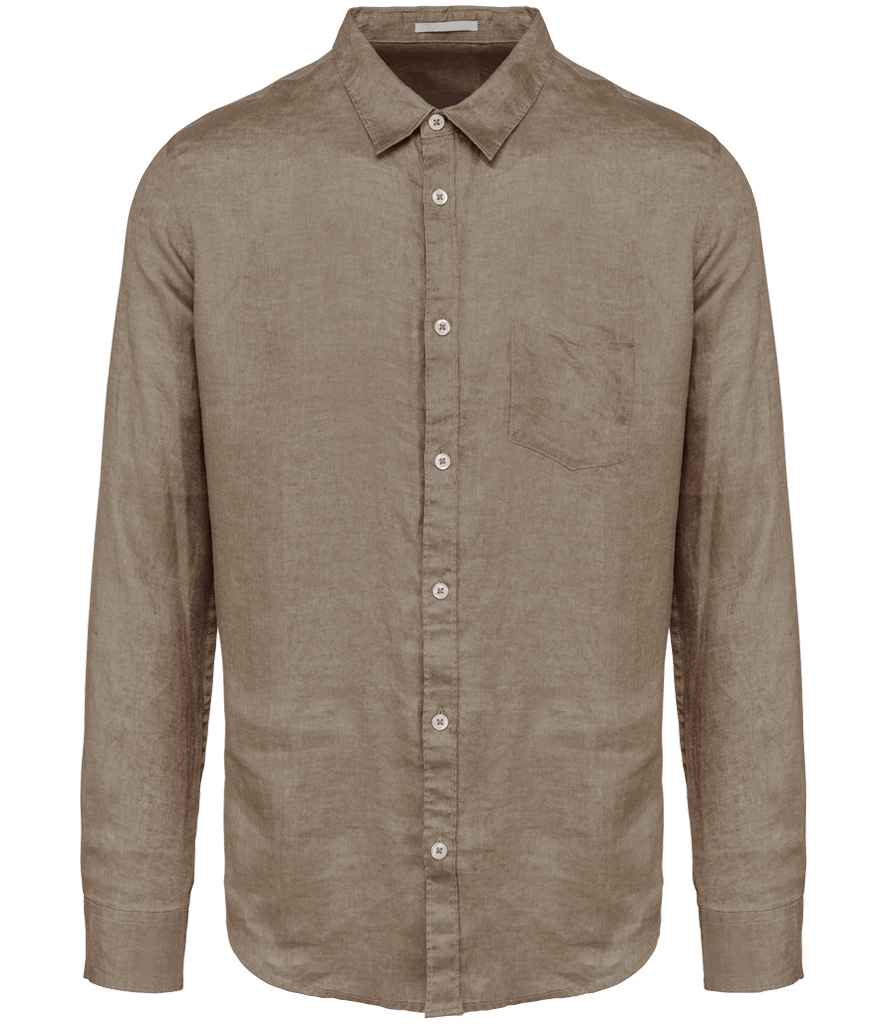 Spasso Long Sleeve Linen Shirt SP504