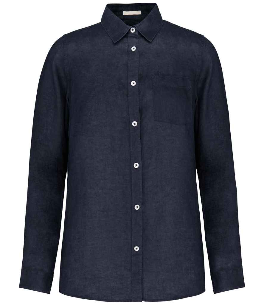Spasso Long Sleeve Linen Shirt SP504