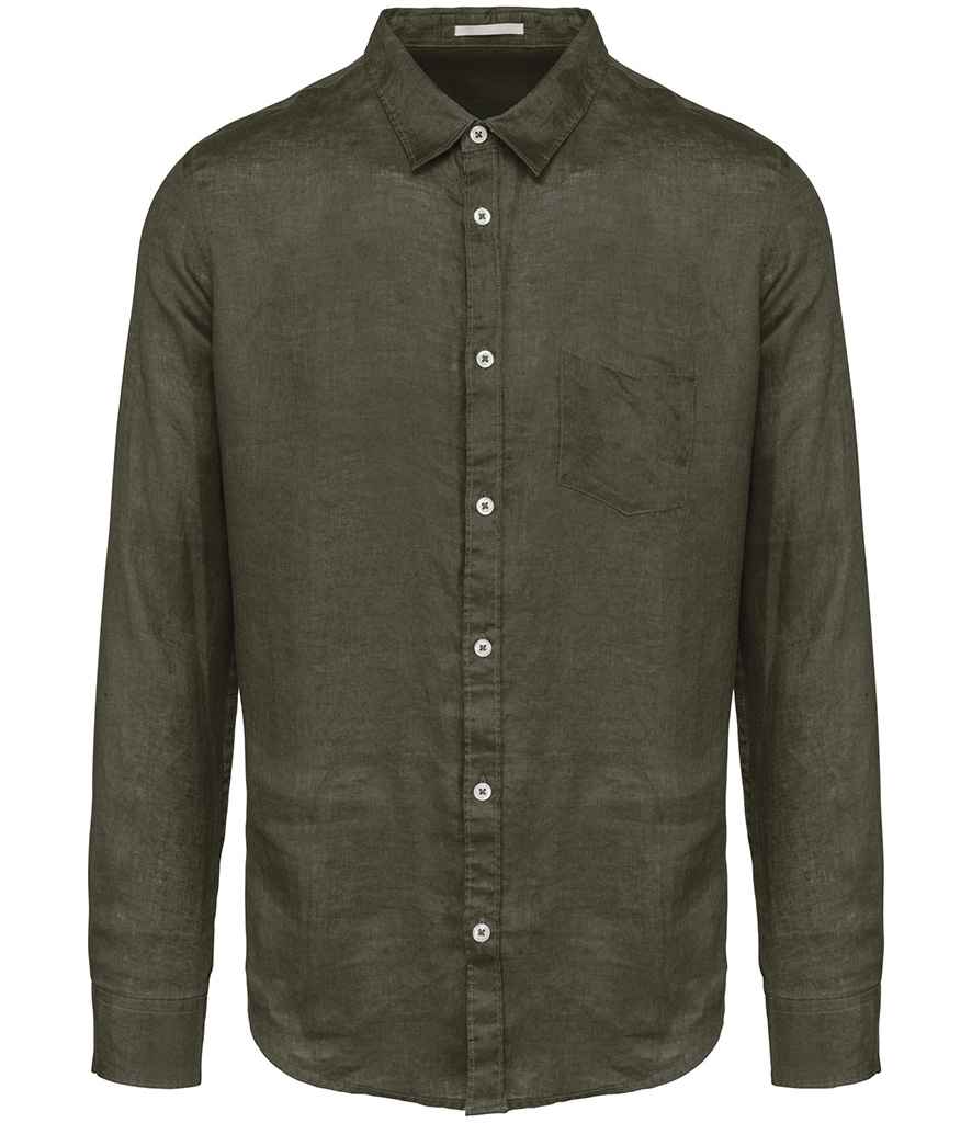 Spasso Long Sleeve Linen Shirt SP504