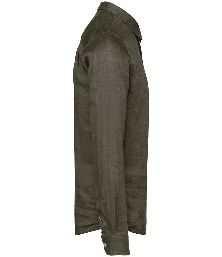 Spasso Long Sleeve Linen Shirt SP504