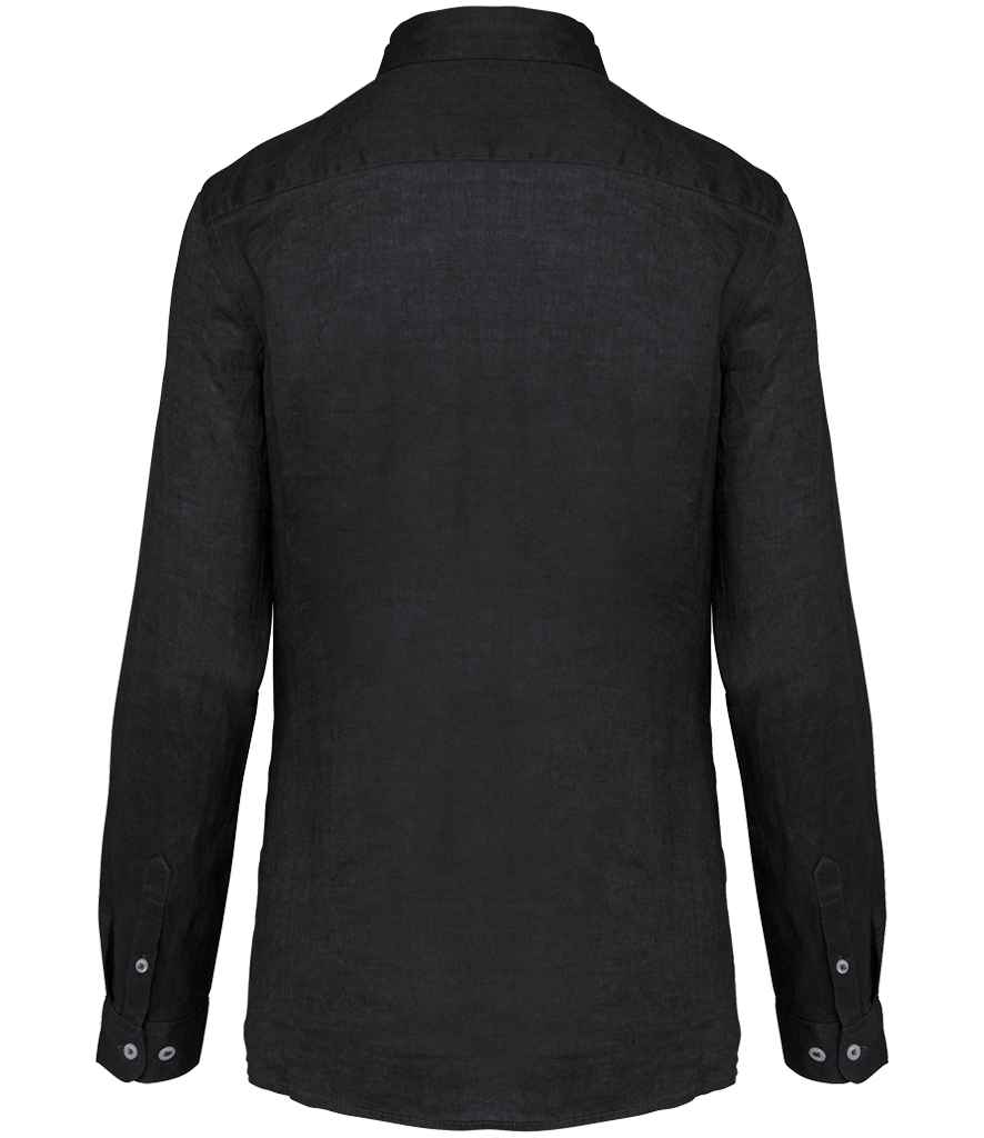 Spasso Ladies Long Sleeve Linen Shirt SP505