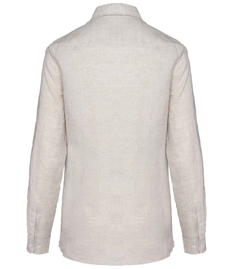 Spasso Ladies Long Sleeve Linen Shirt SP505