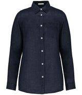 Spasso Ladies Long Sleeve Linen Shirt SP505