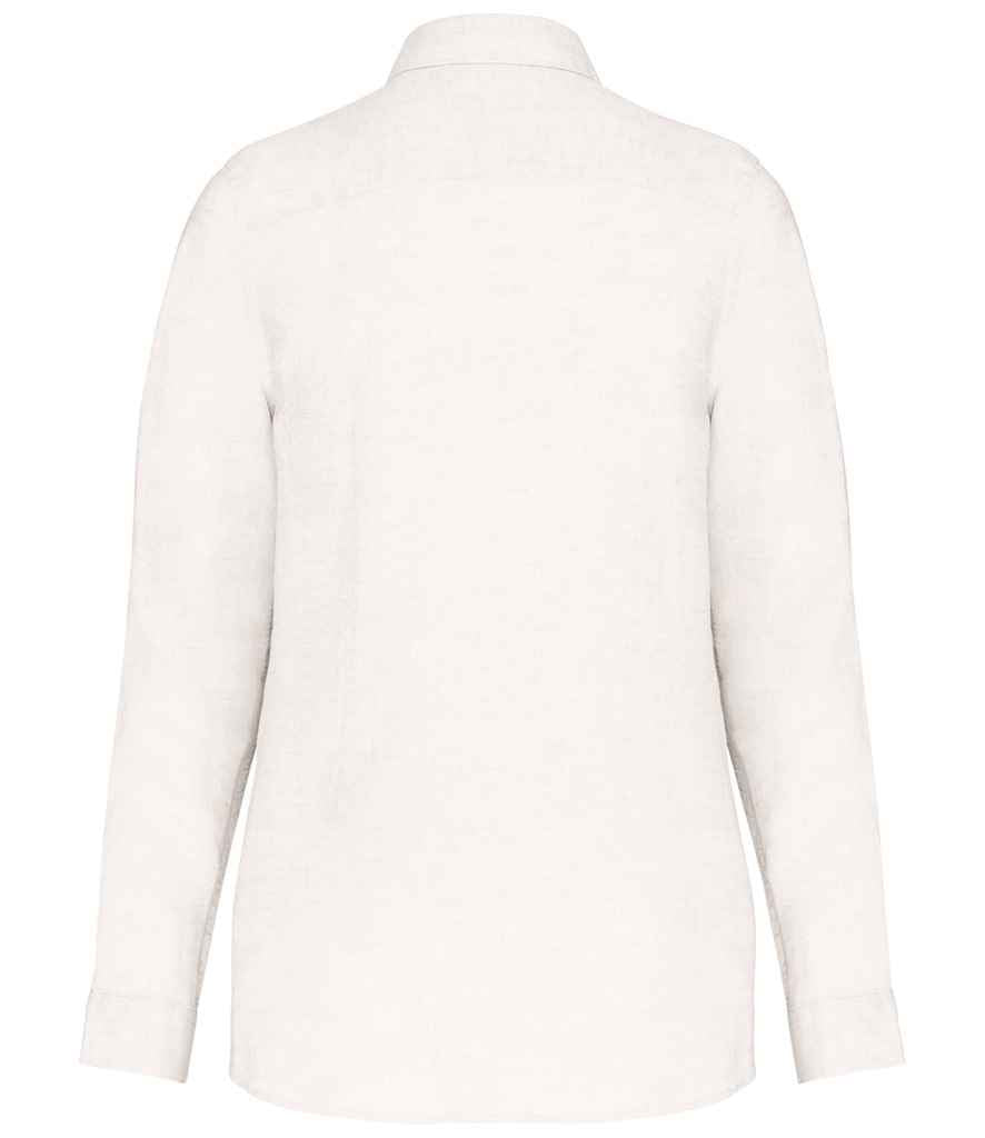 Spasso Ladies Long Sleeve Linen Shirt SP505