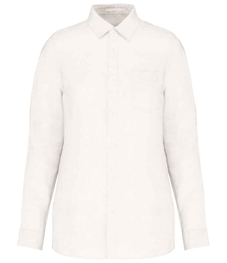 Spasso Ladies Long Sleeve Linen Shirt SP505