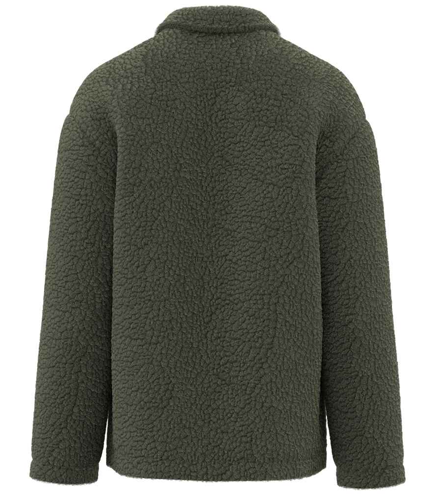 Spasso Unisex Sherpa Drop Shoulder Overshirt SP508