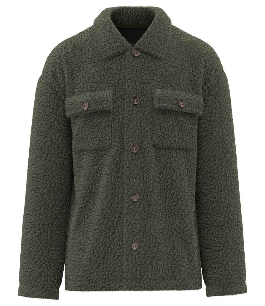 Spasso Unisex Sherpa Drop Shoulder Overshirt SP508