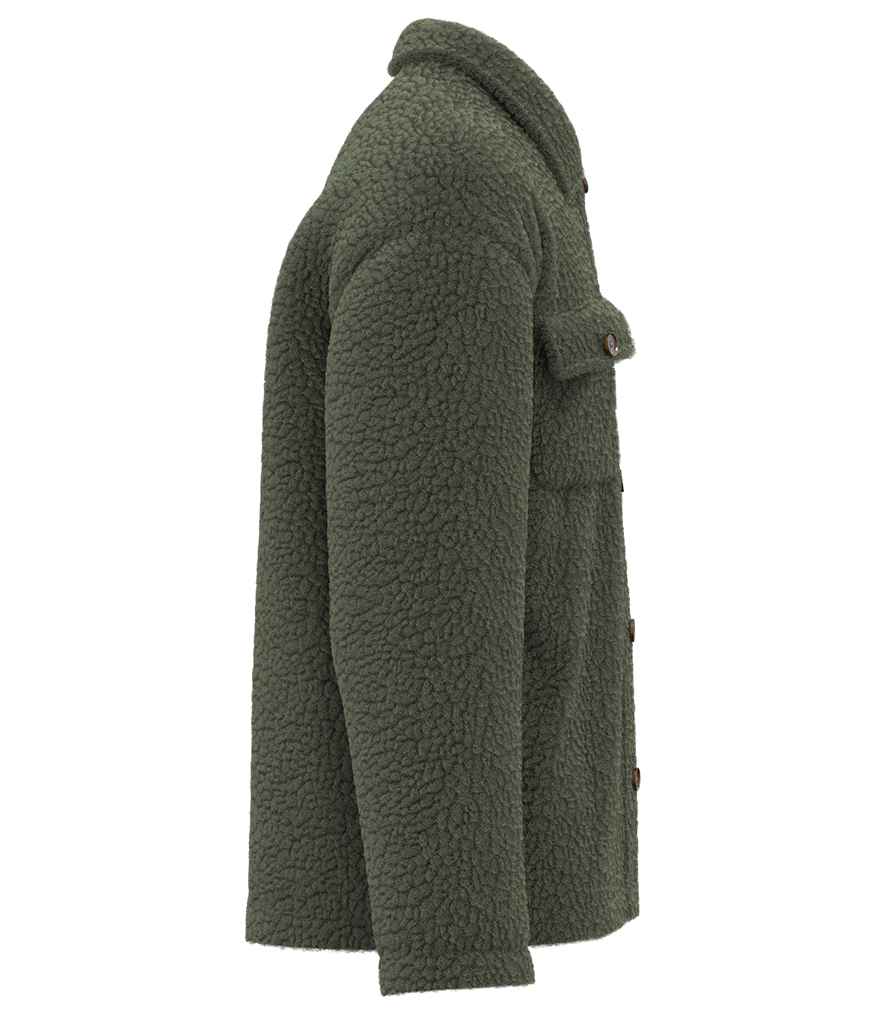 Spasso Unisex Sherpa Drop Shoulder Overshirt SP508