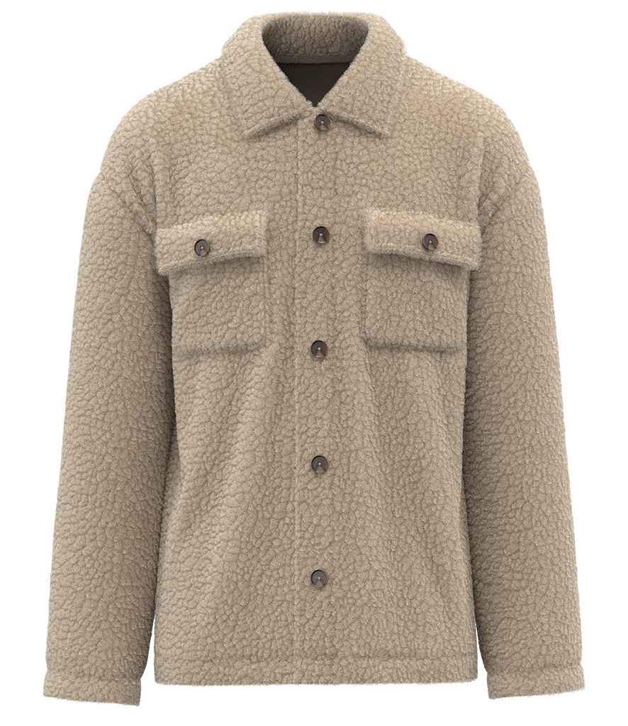 Spasso Unisex Sherpa Drop Shoulder Overshirt SP508