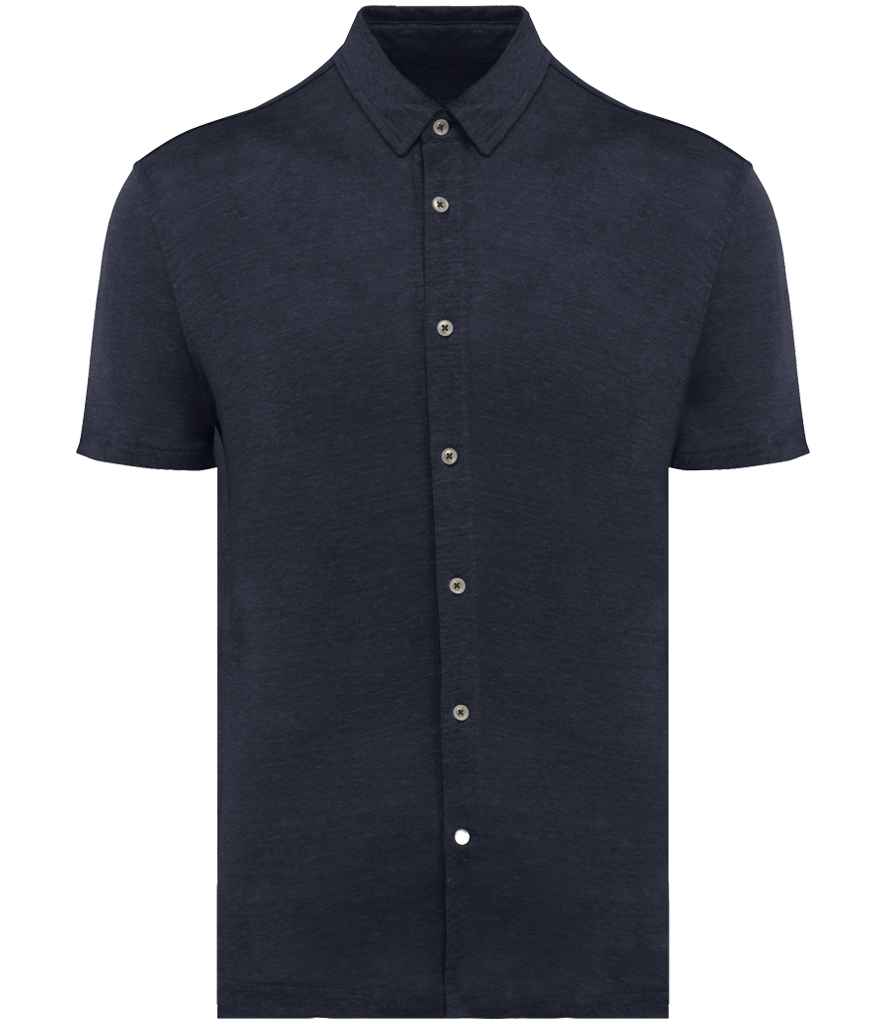 Spasso Short Sleeve Linen Shirt SP517