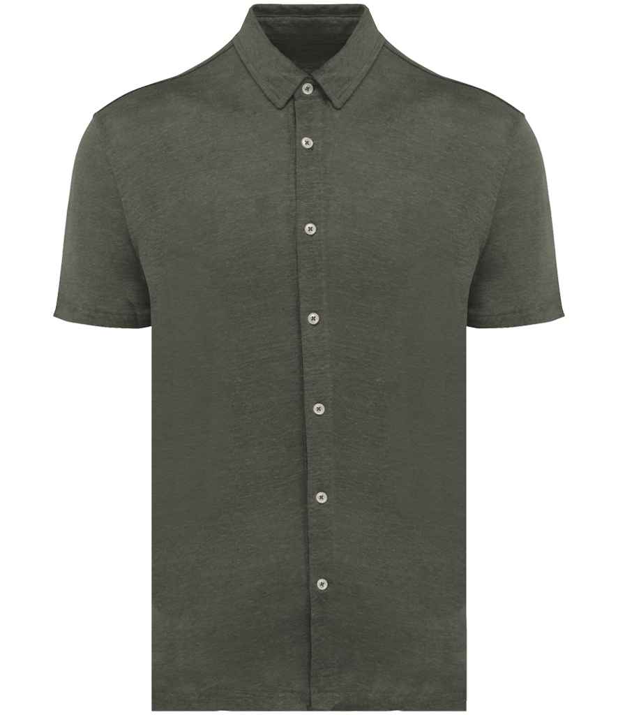 Spasso Short Sleeve Linen Shirt SP517