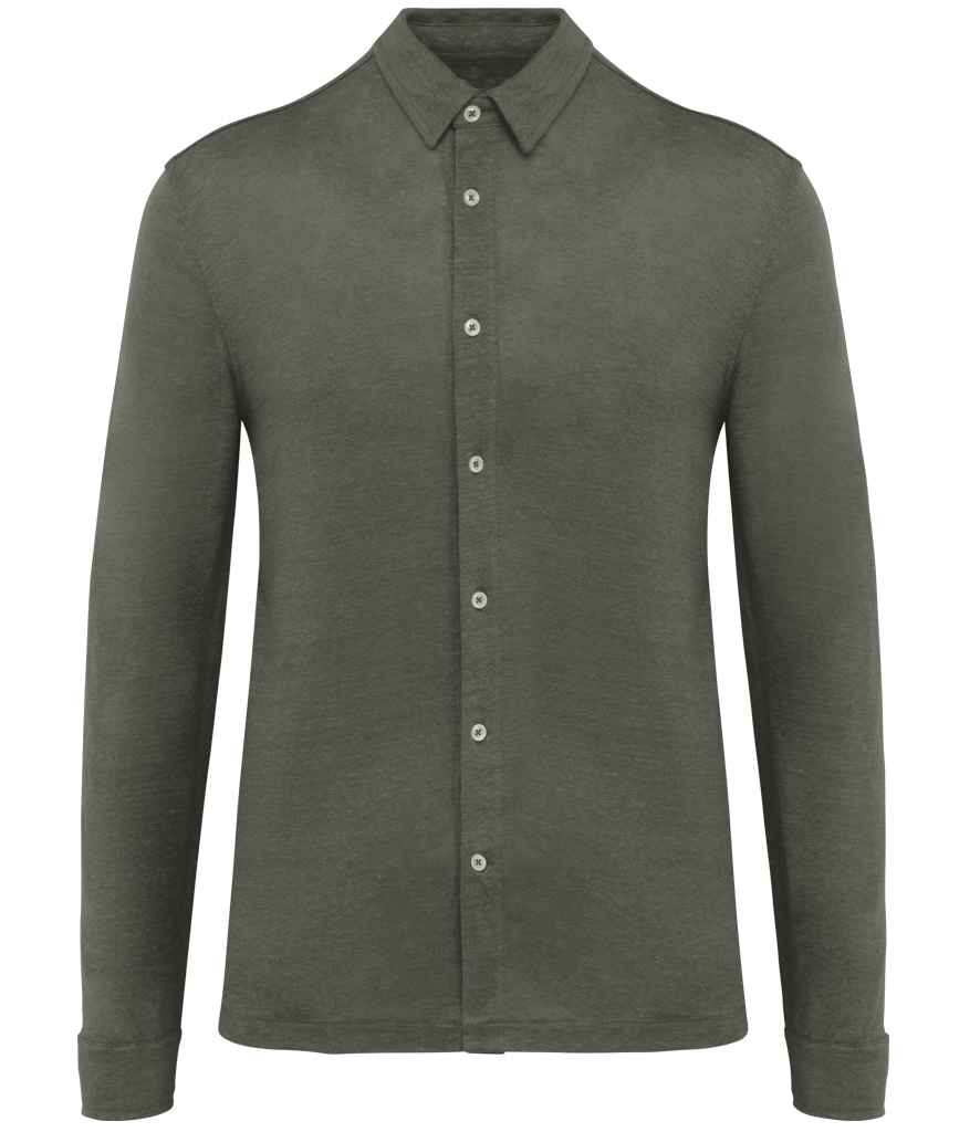 Spasso Long Sleeve Linen Shirt SP518