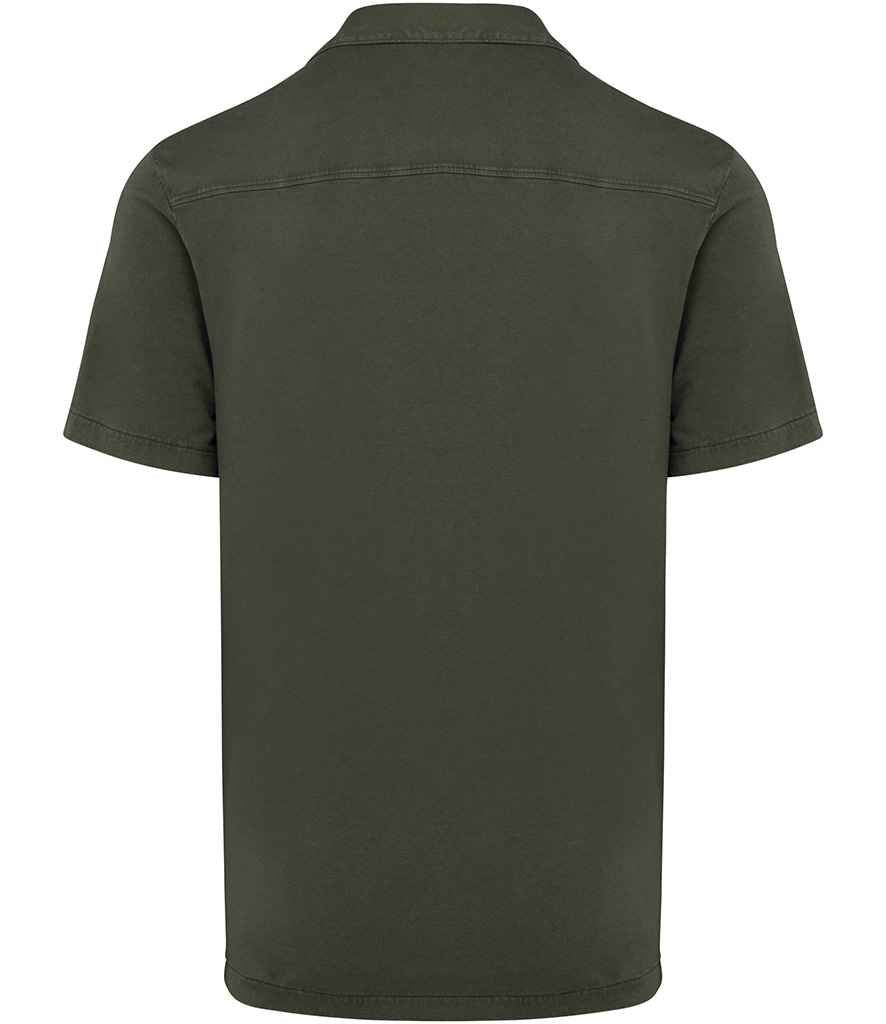 Spasso Jersey Short Sleeve Bowling Collar Shirt SP522