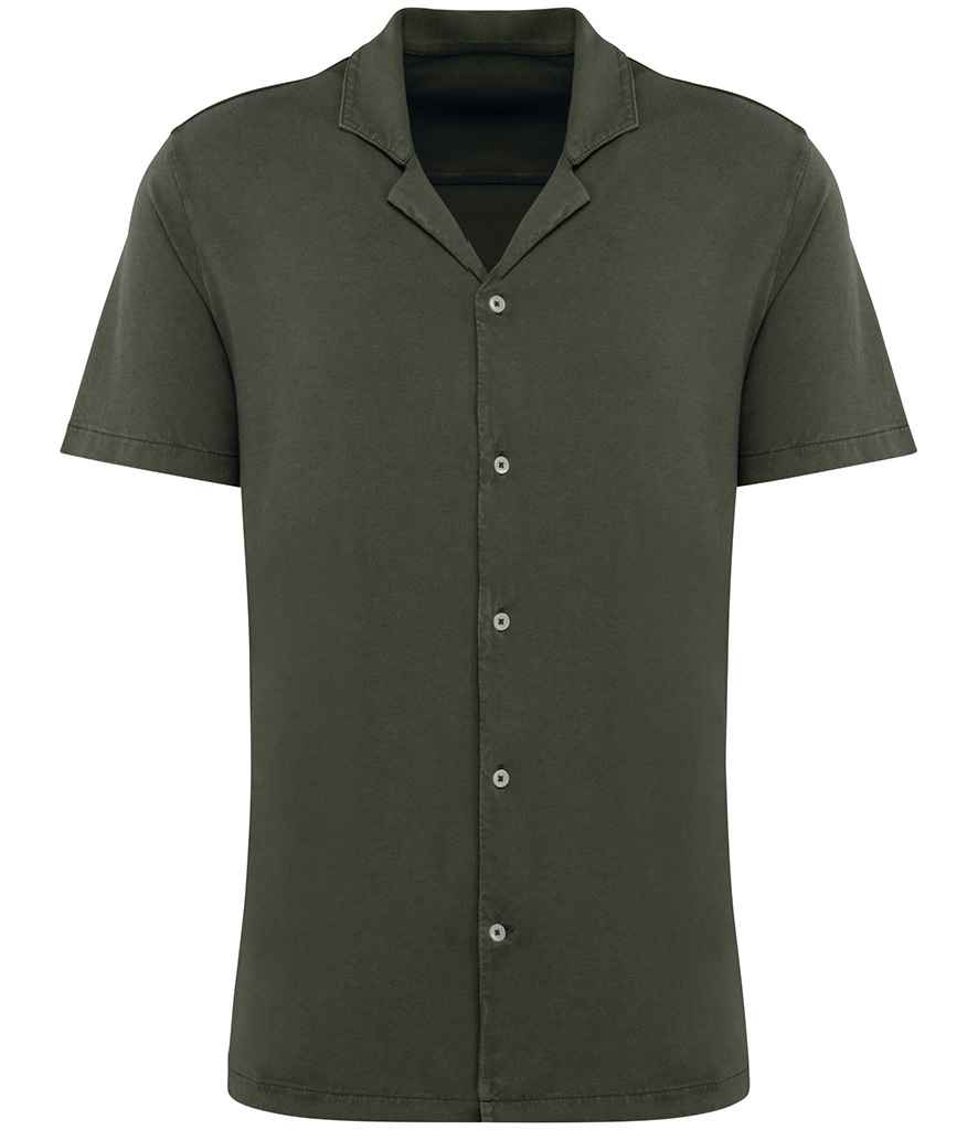 Spasso Jersey Short Sleeve Bowling Collar Shirt SP522