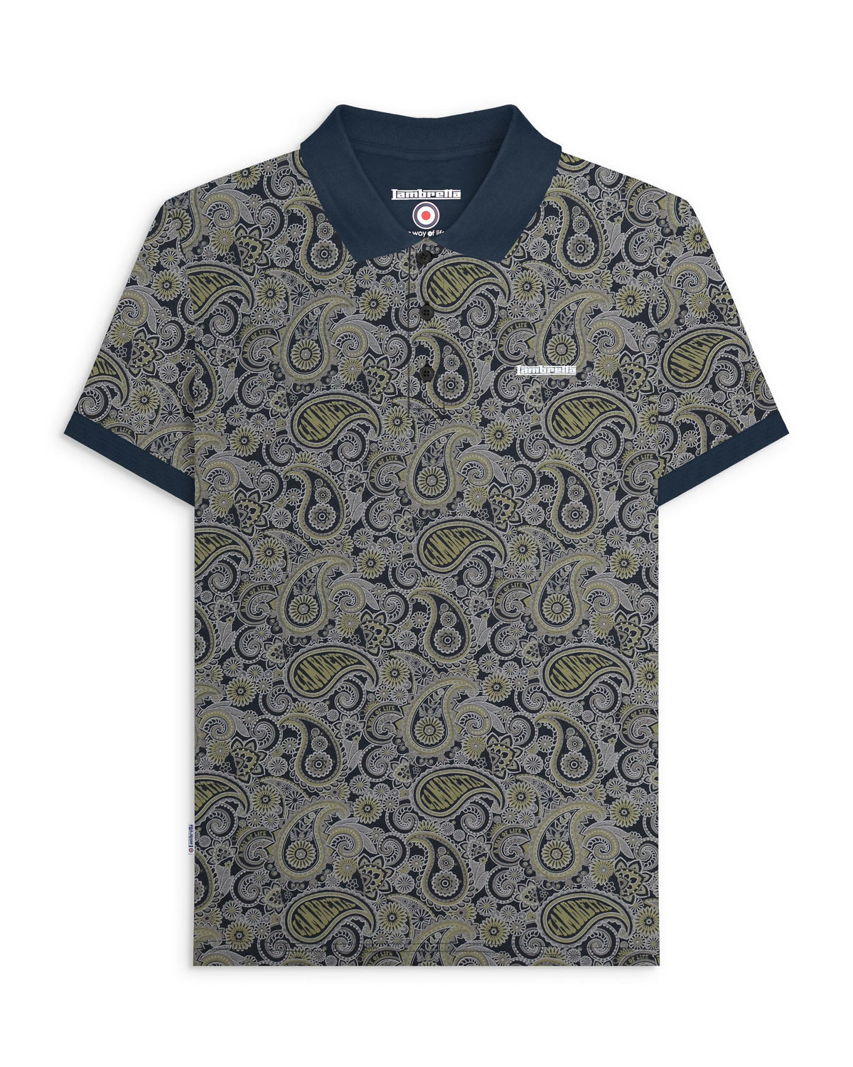 Lambretta Paisley Brand Polo SS0031