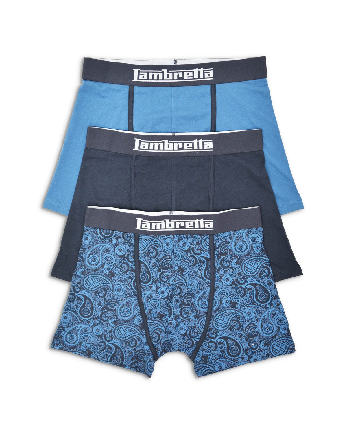 Lambretta 3 Pack Paisley Boxer SS1065