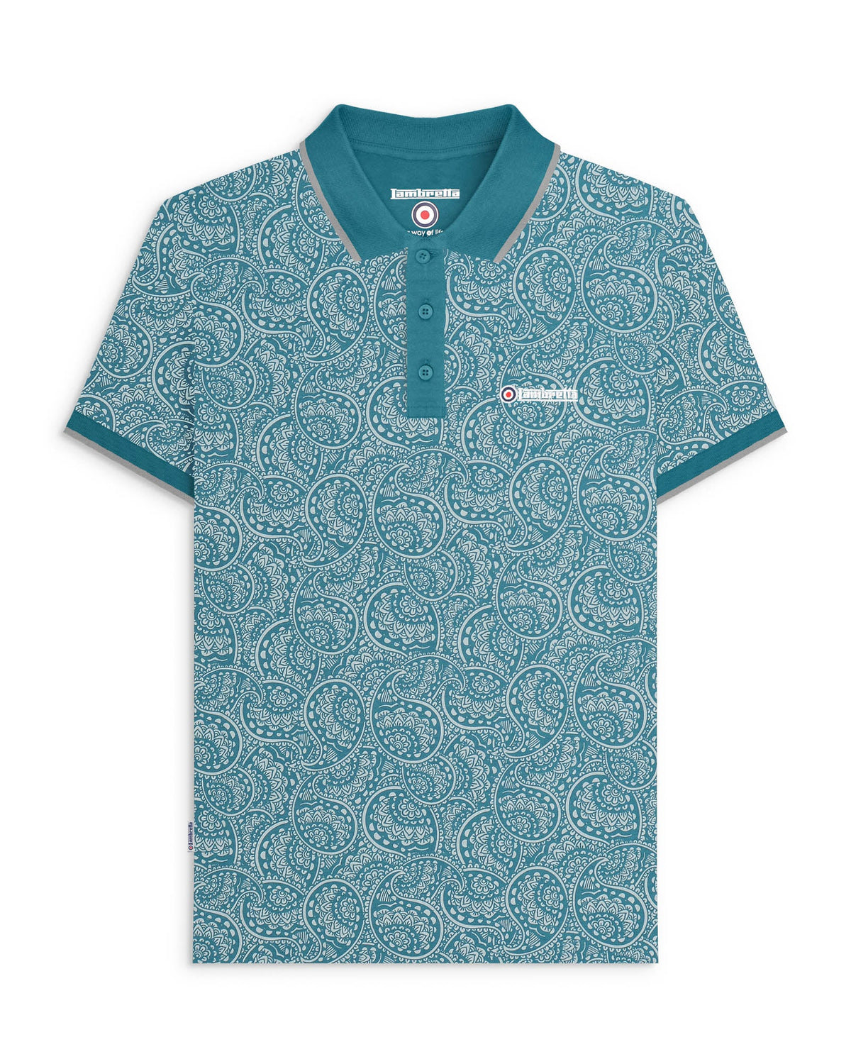 Lambretta Paisley Tonal Polo SS1513