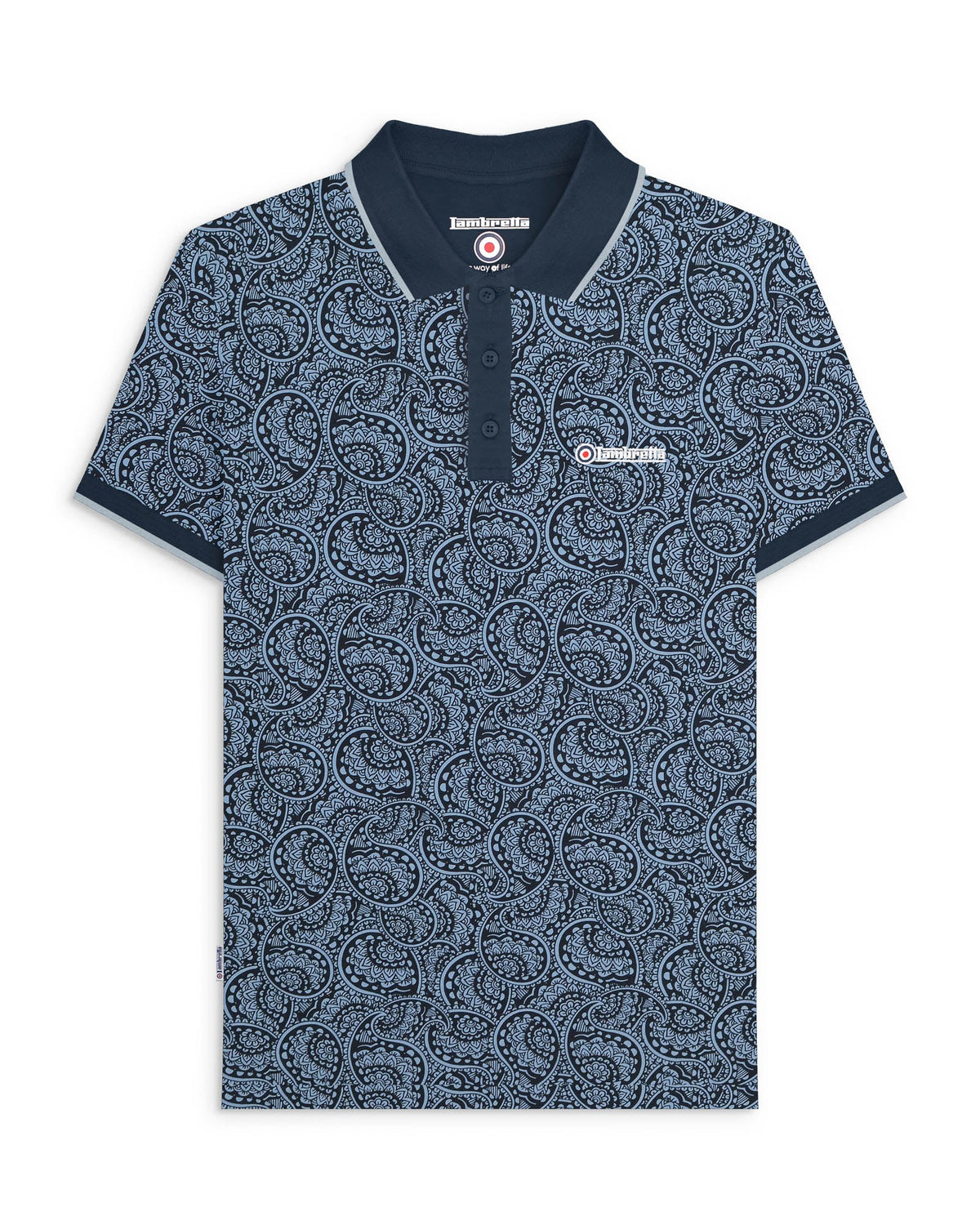 Lambretta Paisley Tonal Polo LB1513
