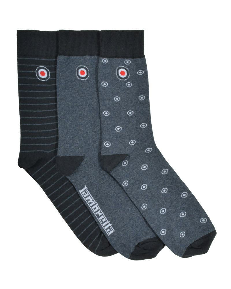 Lambretta 3 Pack Target Sock SS1557