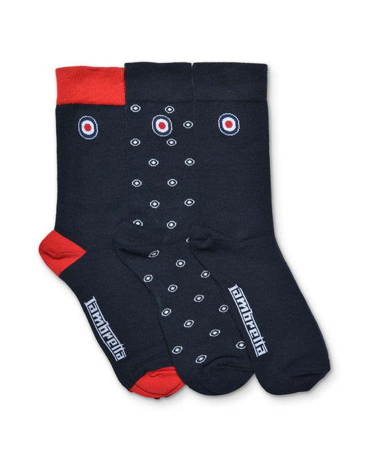 Lambretta 3 Pack Target Sock SS1557