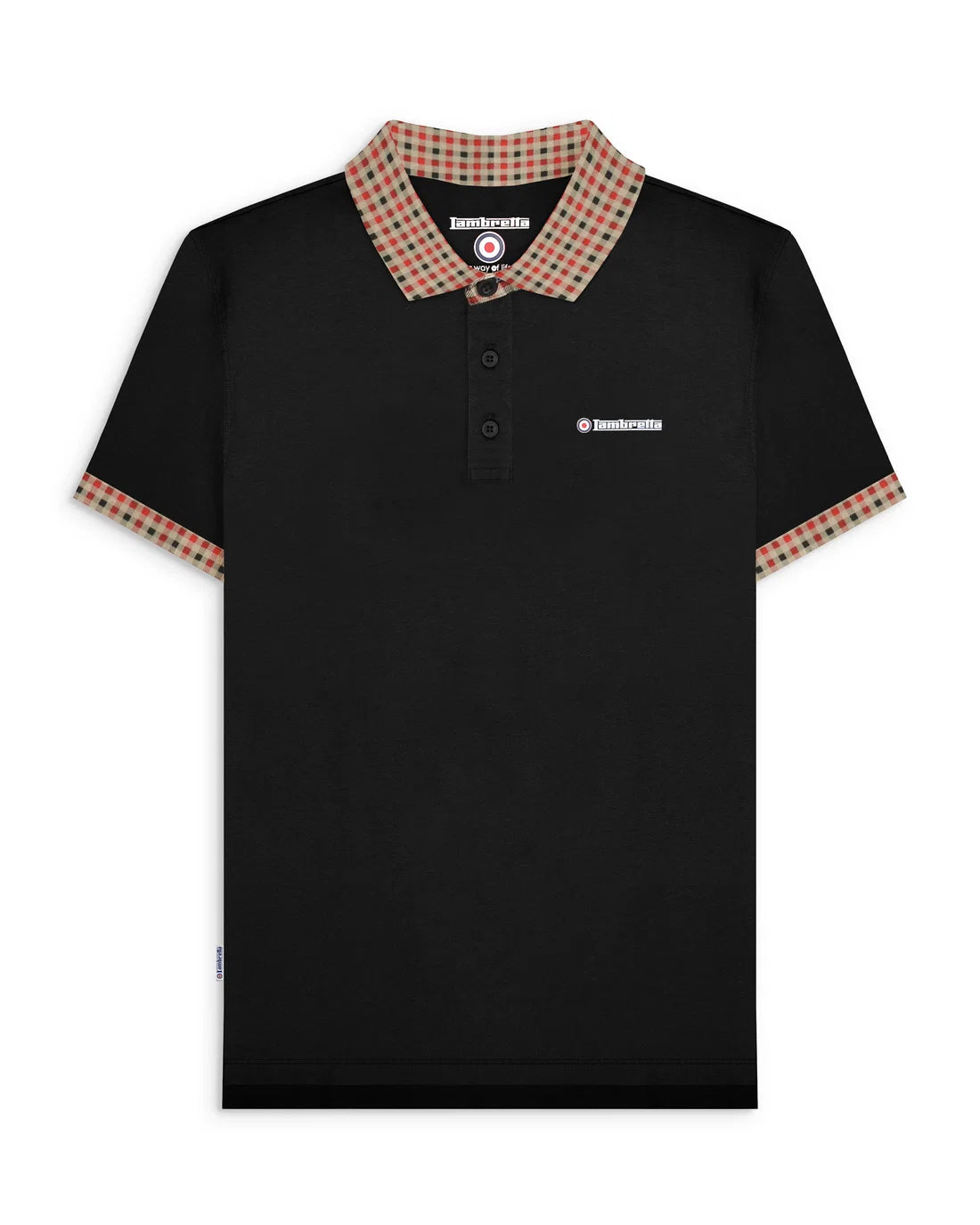 Lambretta Gingham Collar Polo SS4028