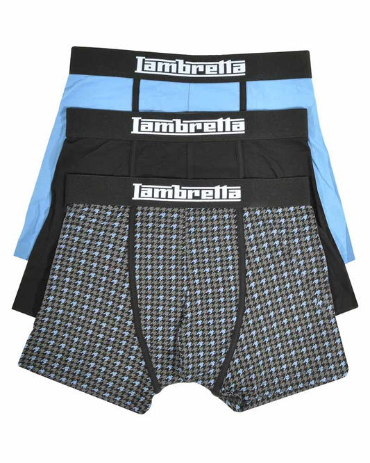 Lambretta 3 Pack Houndstooth Boxer SS4053