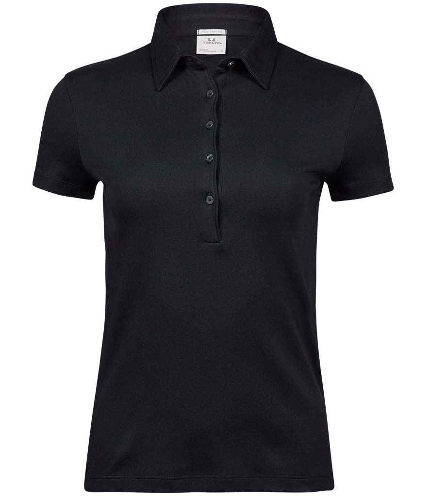 Tee Jays Ladies Pima Cotton Interlock Polo Shirt T1441