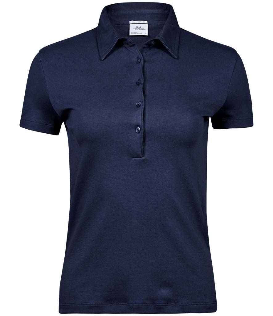 Tee Jays Ladies Pima Cotton Interlock Polo Shirt T1441