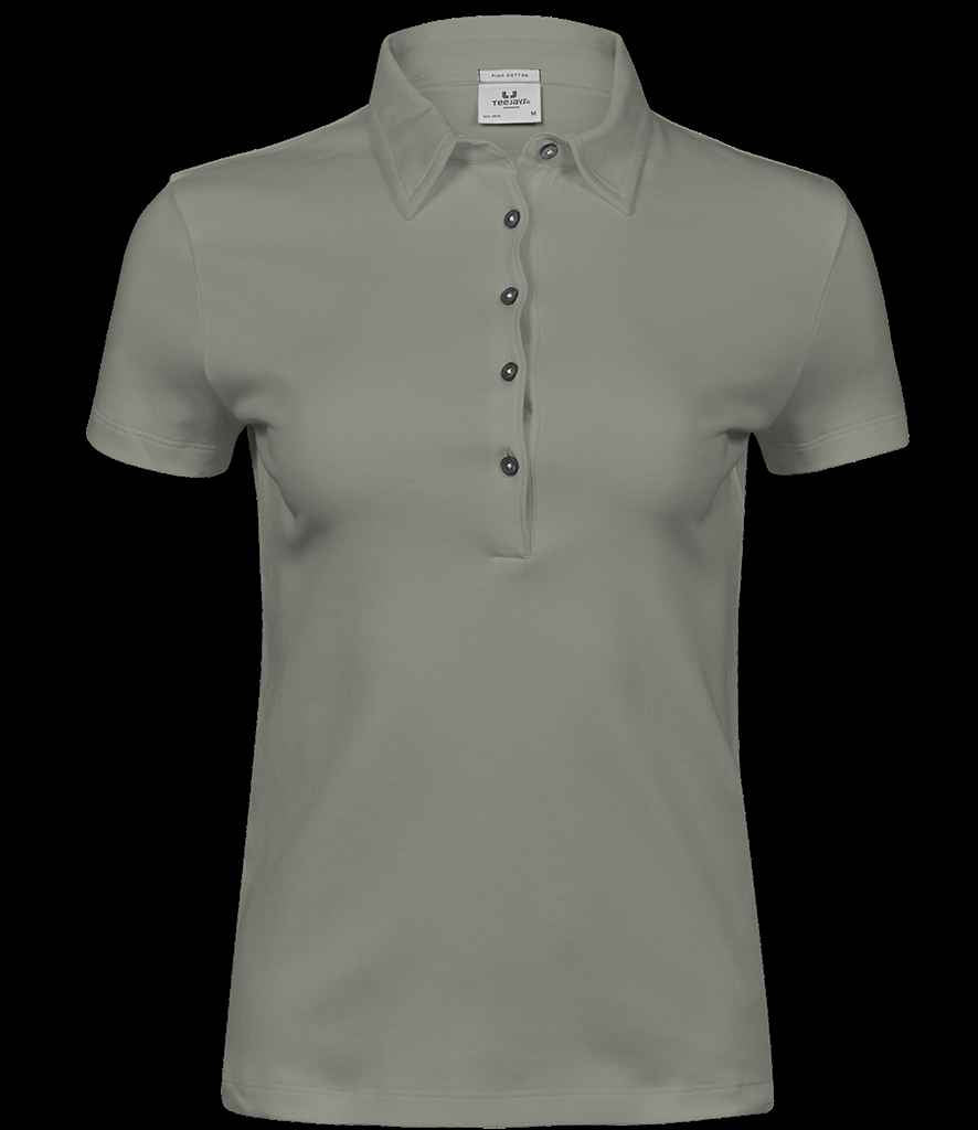 Tee Jays Ladies Pima Cotton Interlock Polo Shirt T1441